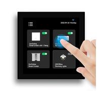 ZigbeeSmart - Panel de control para el hogar inteligente TUYA, interruptor de escena, con pantalla táctil LCD de 4 pulgadas, pantalla de temperatura y clima, para control remoto de aplicación Smart
