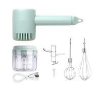 ZIGefofo Batidor de Mano para Hornear Recargable Por USB Trituradora de Alimentos 250ml Picadora de Alimentos Recargable USB para Crema Huevo, Verduras, Carne, Jengibre, Comida para Bebé