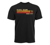 Ziggy Tee Camiseta Rebel Scum, negra, grande