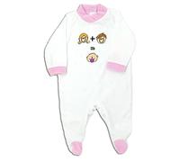 Zigozago - Mameluco Mono"MAMA + PAPA'= YO" Talla: 1 mese Color: Azul