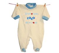 Zigozago - Mameluco Mono "YO AMO AL PAPA' " Talla: 6 meses Color: Azul