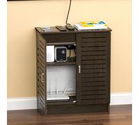 ZIGTUEI Armario De Almacenamiento para Enrutador WiFi, Gabinete De Almacenamiento Multimedia para El Hogar, Caja De Almacenamiento WiFi, para El Hogar Y La Oficina(60x80x25cm/23.6x31.5x9.8in)