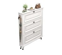 ZIGTUEI Armario Zapatero, Armario para Zapatos con 3 Solapas, Ahorro De Espacio, Gran Zapatero Independiente para La Entrada, para Entrada, Salón, Dormitorios(115x70x17cm/45.3x27.6x6.7in)