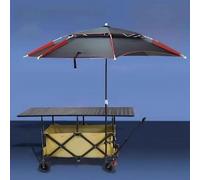 ZIGTUEI Carrito De Vendedor De Comida, Carrito De Comida Móvil, Puestos Plegables, para Ferias De Artesanías, Mercados Callejeros Y Ferias De Artesanía(Brown)