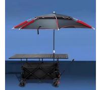 ZIGTUEI Carrito De Vendedor De Comida, Carrito De Comida Móvil, Puestos Plegables, para Ferias De Artesanías, Mercados Callejeros Y Ferias De Artesanía(Black)