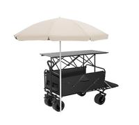 ZIGTUEI Genérico Puesto De Mercado con Toldo, Carrito De Comida Móvil, Carrito De Vendedor De Comida, para Venta De Alimentos,para Puestos Callejeros, Ferias De Artesanía(Black,120cm/47.2in)
