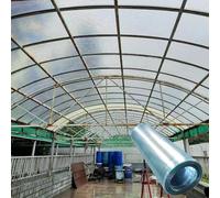 ZIGTUEI Lámina para Techos De Policarbonato, Placas De Policarbonato para Techos, Rollo De Paneles para Tejado 1mm, para Invernadero, Marquesina, Cochera(1mx15m/3.3x49.2ft)