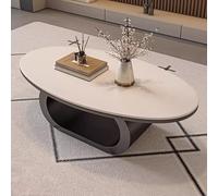 ZIGTUEI Mesa Auxiliar, Mesa De Centro, Mesa Centro En Estructura Metálica, Estructura Estable, Fácil Almacenamiento, Mesa De Noche Decorativa, para Salón Dormitorio Oficina(Black B,100cm/39.4in)