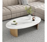 ZIGTUEI Mesa Auxiliar, Mesa De Centro, Mesa De Noche Decorativa, con Espacio De Almacenamiento, Estructura Estable, para Espacios Pequeños, Sala De Estar, Dormitorio(Gold B,140cm/55.1in)