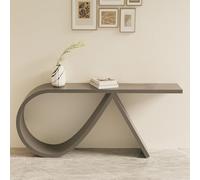 ZIGTUEI Mesa Consola De Entrada, Mesa De Pasillo Industrial para Entrada, Mesa Decorativa Estrecha para Salón Y Pasillo, para Entrada, recibidor, salón(Grey,120cm/47.2in)