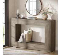ZIGTUEI Mesa Consola, Mesa Consola De Entrada, Estrecha Larga, Mesa De Acento Contemporáneo para Sala De Entrada, para Recibidor, Sala De Estar, Pasillo(Grey)