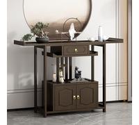 ZIGTUEI Mesa De Altar, Mesa De Puja con Cajón, Mesa Multifunción, Mesa De Suelo Compacta para Sala De Estar, Mesa De Salón, para Oraciones Adivinación De Adivinación