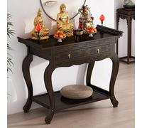 ZIGTUEI Mesa De Meditación con Cajón, Mesa De Altar, Mesa del Altar, Mesa De Santuario con Almacenamiento, Mesa Multifunción, para Oraciones, Adivinación, Adoración(100x33x100cm/39.4x13x39.4in)