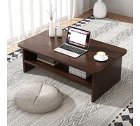 ZIGTUEI Mesa De Suelo Japonesa, Mesa De Té Antigua, Rectangular Mesa De Altar, Estilo Antiguo Y Simple, Mesa De Café, para Ventana, Tatami, Al Aire Libre, Cama(80x40x32cm/31.5x15.7x12.6in)