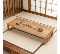 ZIGTUEI Mesa De Tatami Japonesa, Estilo Antiguo y Simple, Mesa De Suelo Japonesa, Estilo Japonés Retro, para Salón, Sala De Estar, Balcón(100x50x35cm/39.4x19.7x13.8in)