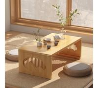 ZIGTUEI Mesa De Tatami Japonesa, Mesa De Meditación Minimalista, Estilo Antiguo Y Simple, Rectangular Mesa De Altar, para Salón, Sala De Estar, Balcón(60x40x30cm/23.6x15.7x11.8in)