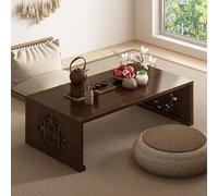 ZIGTUEI Mesa De Tatami Plegable, Mesa De Centro Japonesa Plegable, Mesa De Meditación Minimalista, Estilo Antiguo Y Simple, para Salón, Sala De Estar, Balcón(120x40x30cm/47.2x15.7x11.8in)