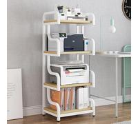 ZIGTUEI Mueble Equipo HiFi, Mueble HiFi, Estante De Gabinete De Torre Multimedia, De Componentes Estéreo Gabinete De Audio HiFi, para Sala De Estar Estudio De Grabación(White,60x132cm/23.6x52in)