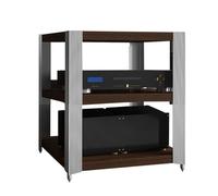ZIGTUEI Mueble Equipo HiFi, Mueble HiFi, Gabinete AV Moderno, Estante De Almacenamiento De Componentes Estéreo, para Sala De Estar Estudio De Grabación(62x49x59cm/24.4x19.3x23.2in)