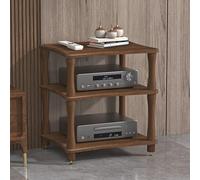 ZIGTUEI Mueble Equipo HiFi, Mueble HiFi, Gabinete AV Moderno, Mueble Equipo HiFi, Estantería De Audio Y Video, para Sala De Estar Y Estudio De Grabación(Black,64cm/25.2in)