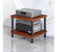 ZIGTUEI Mueble Equipo HiFi, Mueble HiFi, Soporte para Reproductor De CD Y DVD, Equipos Música Consola, Estantería De Audio Y Video, para Sala De Estar Estudio De Grabación(Red,60x44cm/23.6x17.3in)