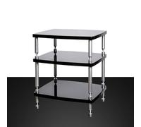 ZIGTUEI Mueble Equipo HiFi, Soporte De Audio De Suelo, Gabinete De Audio HiFi Multicapa, Gabinete AV Moderno, para Sala De Estar Estudio De Grabación(59x49x63cm/23.2x19.3x24.8in)