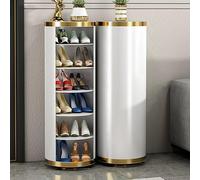 ZIGTUEI Zapatero Giratorio De 6/7/8 Niveles, Estante para Zapatos De Carrusel Redondo, Zapatero Giratorio De 360 Grados, Organizador Vertical para Organizar Zapatos(39x90cm/15.4x35.4in)