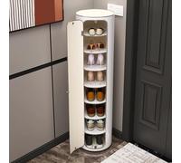 ZIGTUEI Zapatero Giratorio De 6/7/8 Niveles, Zapatero Vertical, Organizador Vertical para Organizar Zapatos, Ahorro De Espacio, para Pasillo, Dormitorio Y Entrada(32x120cm/12.6x47.2in)