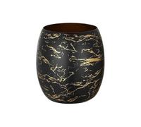 ZIGUIhsou-11 Cubo de Vino Tinto de Gran Capacidad, Cubo de Hielo Decorativo a la Moda, Cubo de Hielo Creativo de Acero Inoxidable, Cubo for champán Recipiente para Bebidas(Negro)
