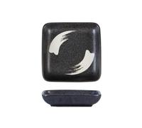 ZIGUIhsou-11 Cuenco para salsa Plato cuadrado de cerámica for sushi, plato poco profundo for salsa, vajilla bonita, accesorios cocina