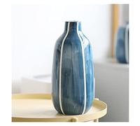ZIGUIhsou-11 Jarrón de Flores Florero de decoración de cerámica, Cesta de Color Azul y Blanco, florero de Porcelana, decoración del hogar, decoración Simple ins Jarrón para decoración(Grande)