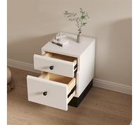 ZIGUIhsou-11 Mesita de Noche Home Bedroom Guest Room Small Wooden Nightstand Narrow Side Mezzanine Cabinet Gray(Pequeño)