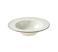 ZIGUIhsou-11 plato hondo Plato de sopa cerámica, tazón Pasta for el hogar, restaurante, cafetería, plato ensalada, redondo for postre, Simple, hondo Color sólido(001)