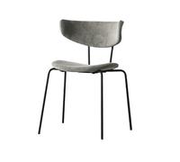 ZIGUIhsou-11 Silla de Comedor Dining Kitchen Vintage Corduroy Seat with Upholstered Back, Modern Mid Century Living Room Side Chairs, Classic Design with Ergonomic Comfort para Cocina y Comedor(Grey)