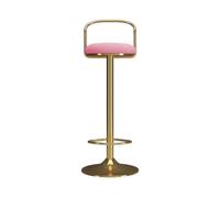 ZIGUIhsou-11 Taburete de Bar de Pub Taburete de Bar Sencillo con elevación 65 a 80 cm, Silla giratoria, recepción, taburetes Altos Ligeros Lujo for el hogar(Pink)