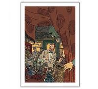ZigZag Editions Póster cartel offset Blake y Mortimer, en la tienda de antigüedades (28x35,5cm)