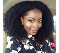 ZigZag Hair Extensiones de cabello humano afro rizado con clip, brasileño, virgen, afroamericano, 4B, 4C, con clip, para mujeres negras (30,5 cm, 4B 4C)