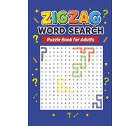 Zigzag Word Search Puzzle Book for Adults: Challenging Brain Teasers with Twisting Paths, Large Print Puzzles & Relaxing Mind Games for Stress Relief
