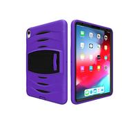 ZiHang Bumper iPad Pro 11 2018, Carcasa Rugosa Cuerpo Completo + Silicona con Soporte [a Prueba de Los Golpes] Smart Case Cubierta, Funda Rugerizada para iPad Pro 11 2018 (Púrpura)