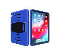 ZiHang Bumper iPad Pro 11 2018, Carcasa Rugosa Cuerpo Completo + Silicona con Soporte [a Prueba de Los Golpes] Smart Case Cubierta, Funda Rugerizada para iPad Pro 11 2018 (Azul)