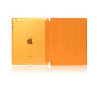 ZiHang Compatible con iPad Air 2 / iPad 6 / iPad Pro 9.7 Funda, Delgado y Ligero Protector con Magnética Función de Cargar/Par y Auto Sueño/Estela (Naranja)