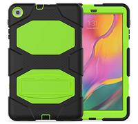 ZiHang Funda Compatible con Samsung Galaxy Tab A 10.1 T510 T515 2019, Protector Durable de PC + Silicona con Soporte [a Prueba de Los Golpes] Smart Case Cubierta para Galaxy Tab A 10.1 (Verde)