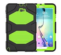 ZiHang Funda Compatible con Samsung Galaxy Tab A 10.1 T580 T585, Protector Durable de PC + Silicona con Soporte [a Prueba de Los Golpes] Smart Case Cubierta para Galaxy Tab A 10.1 (Verde)