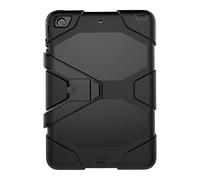 ZiHang Funda iPad Mini 1/2 / 3 Híbrido Tres Capas PC + Silicona Funda Carcasa a Prueba de Golpes Kickstand Robusto Defender Cover para iPad Mini 1/2 / 3 (Negro)