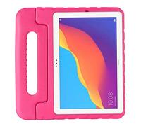 ZiHang Funda para Huawei MatePad Pro 10.8, Ligero y Super Protective Antichoque EVA Estuche Protector Diseñar Especialmente Manija Caso con Soporte para los Niños (Rosa roja)