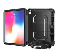 ZiHang Funda para iPad Pro 11 2018, Doble Capa, Delgada, Resistente, con Soporte para lápiz, Correa de Hombro y función Atri para iPad Pro 11 2018 (Negro)