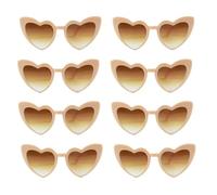 ZIHDKE 20 gafas de sol con forma corazón for despedida soltera, decoración boda, regalos for damas honor Para Fiesta Aniversario(Gold)