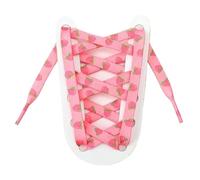 ZIHDKE 4 pares de cordones frutas for zapatillas tela, elásticos for zapatos planos Para Sneaker(Pink,140cm)
