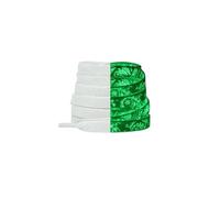 ZIHDKE 5 pares de cordones planos fluorescentes y luminosos for zapatillas deportivas, con estampado flores anacardo tinta que brillan en la oscuridad Para Sneaker(Black,120cm)