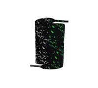 ZIHDKE 5 pares de cordones planos fluorescentes y luminosos for zapatillas deportivas, con estampado flores anacardo tinta que brillan en la oscuridad Para Sneaker(Silver,120cm)